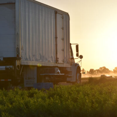 truck carrying produce